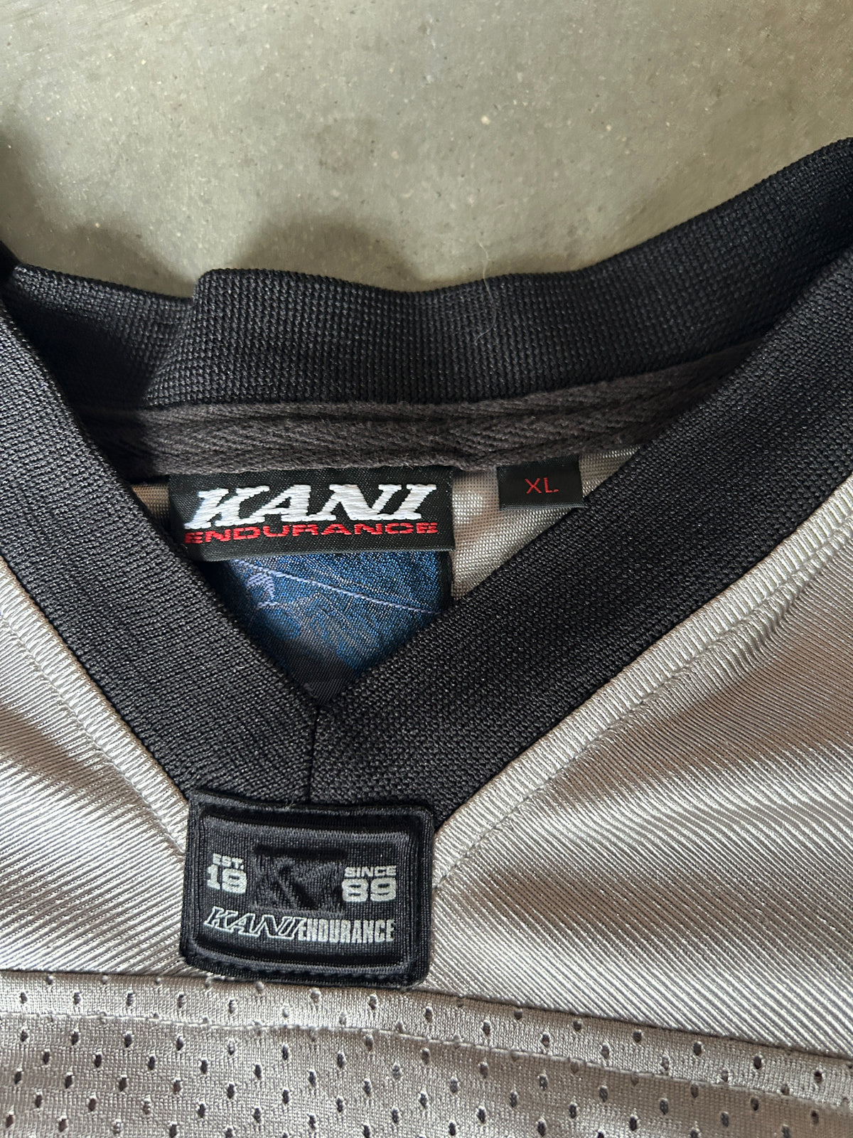 Y2K Karl Kani Grey Basketball Jersey (XL)