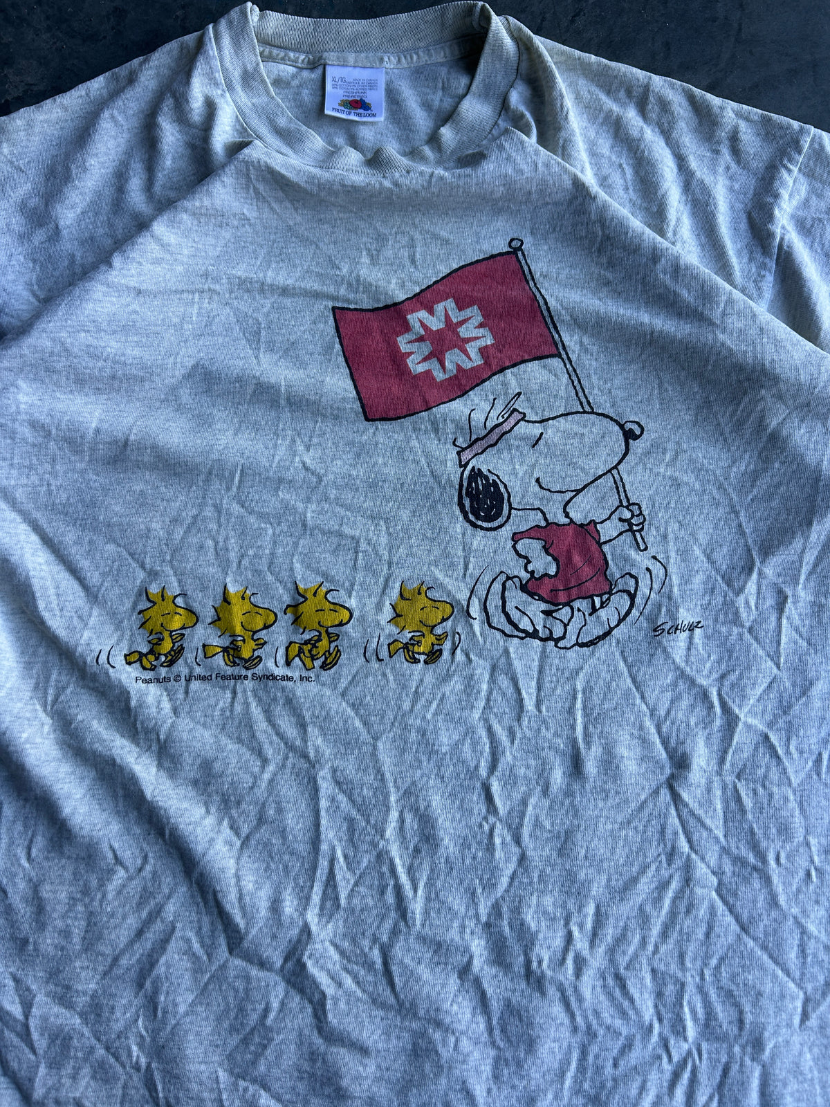 Vintage Snoopy and Woodstock Team Tee (XL)