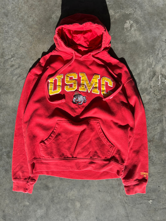 Vintage USMC Bulldogs Collegiate Hoodie (M)