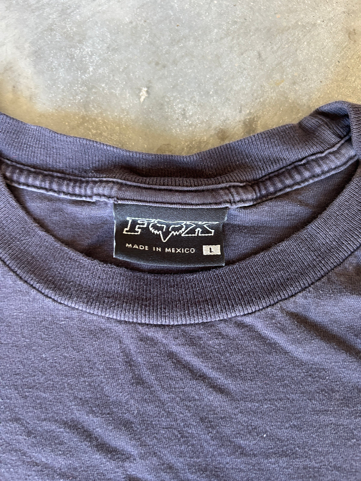 Y2K Fox Racing Red and White Logo Tee (L)