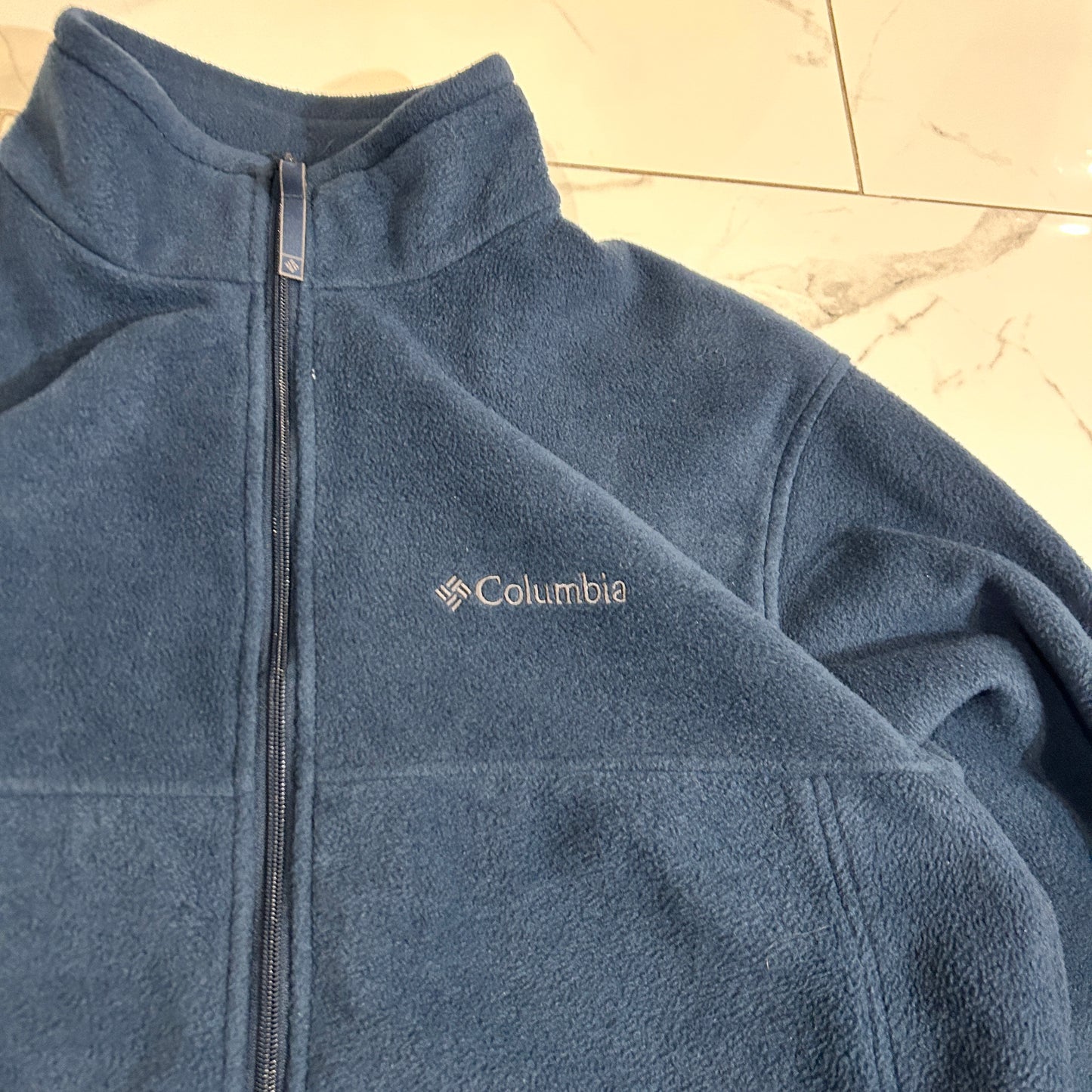 Navy Blue Columbia Zip Fleece (L)