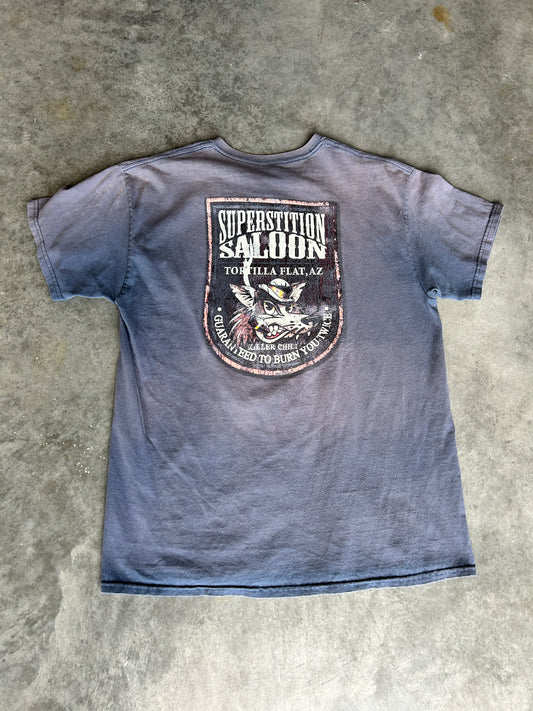 Crazy Faded Vintage Superstition Saloon Tee (XL)