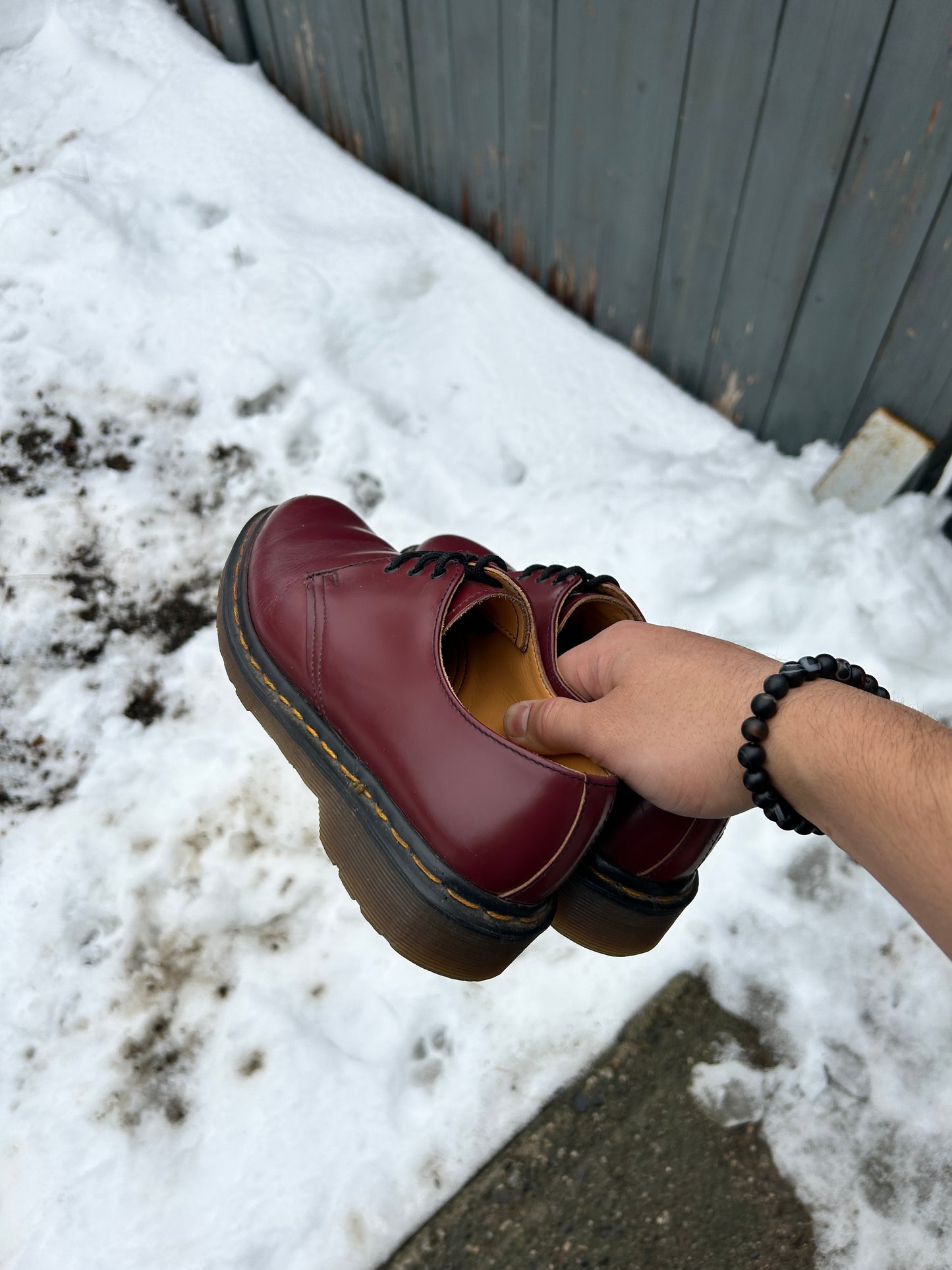 Vintage Cherry Red Low Doc Martens (5M 6.5W)