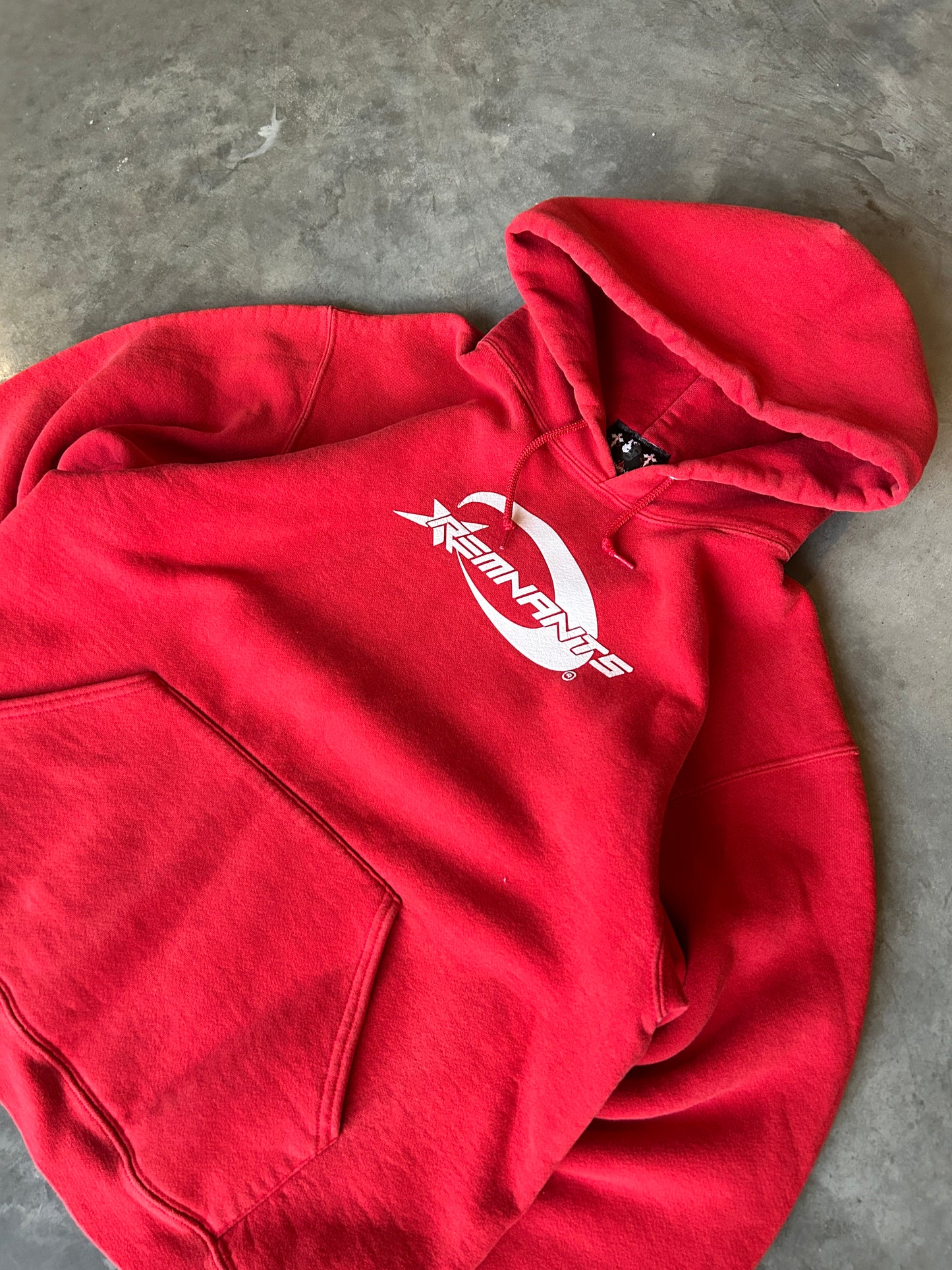 Y2K Style Remnants Red Hoodie (M)