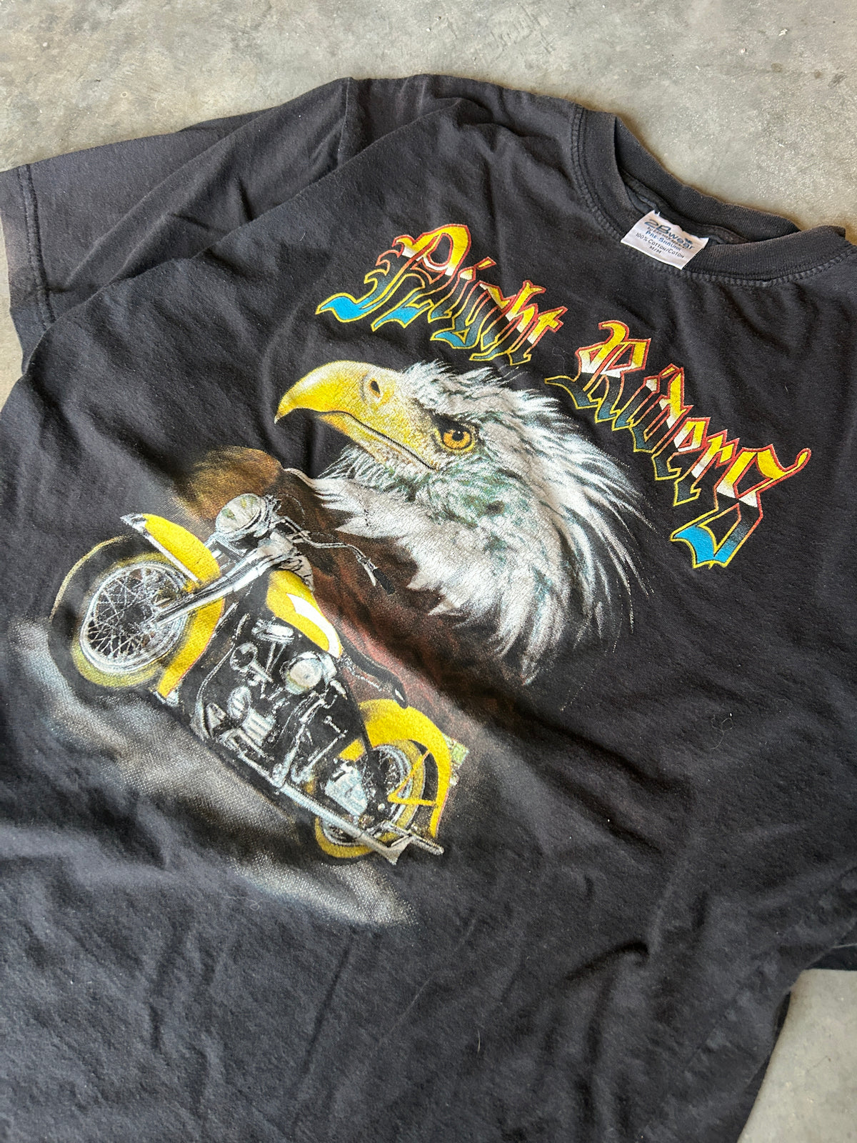 Vintage Right Riders Eagle Chopper Tee (M)