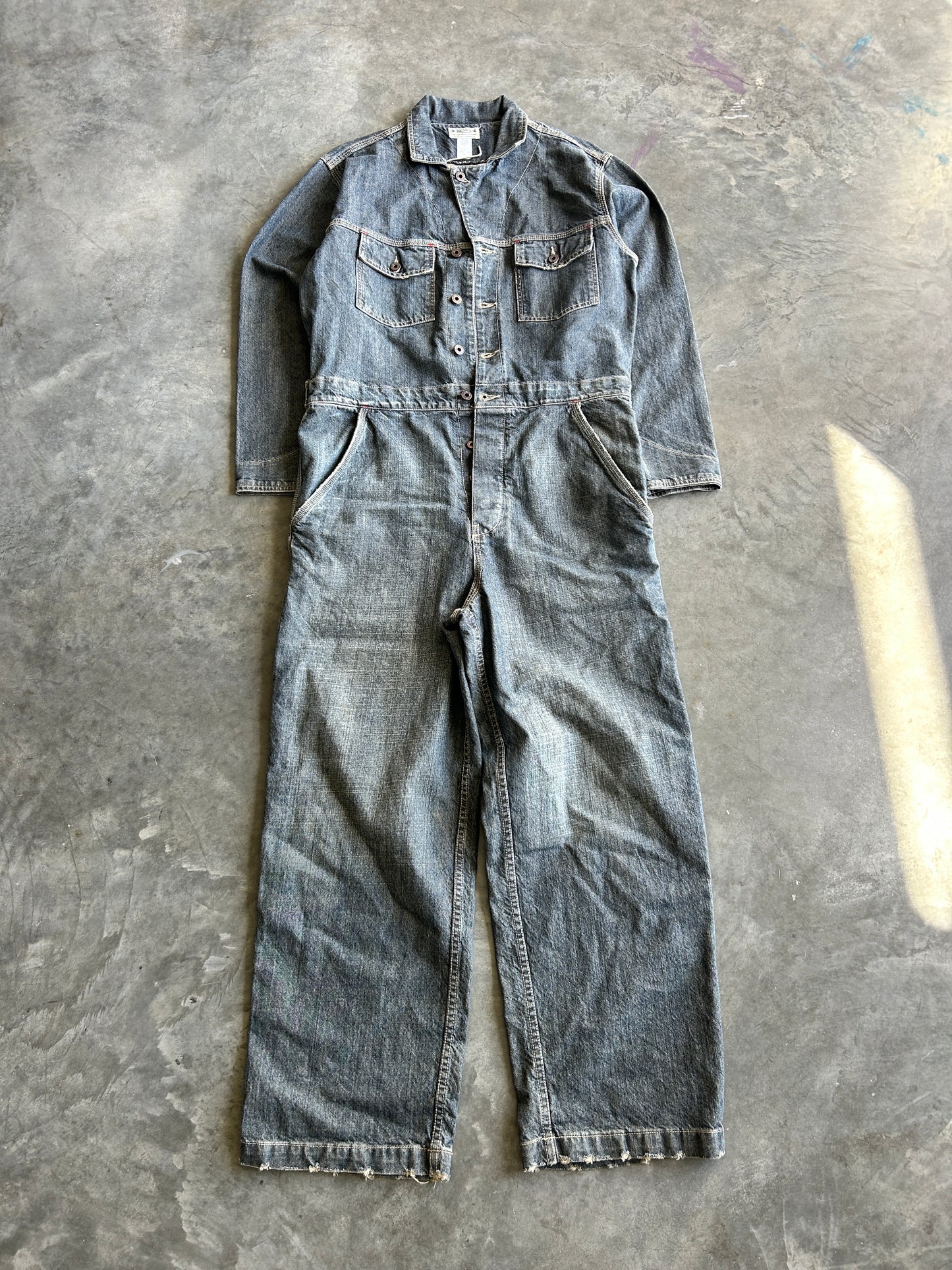 Vintage Von Dutch Denim Jumpsuit (M)