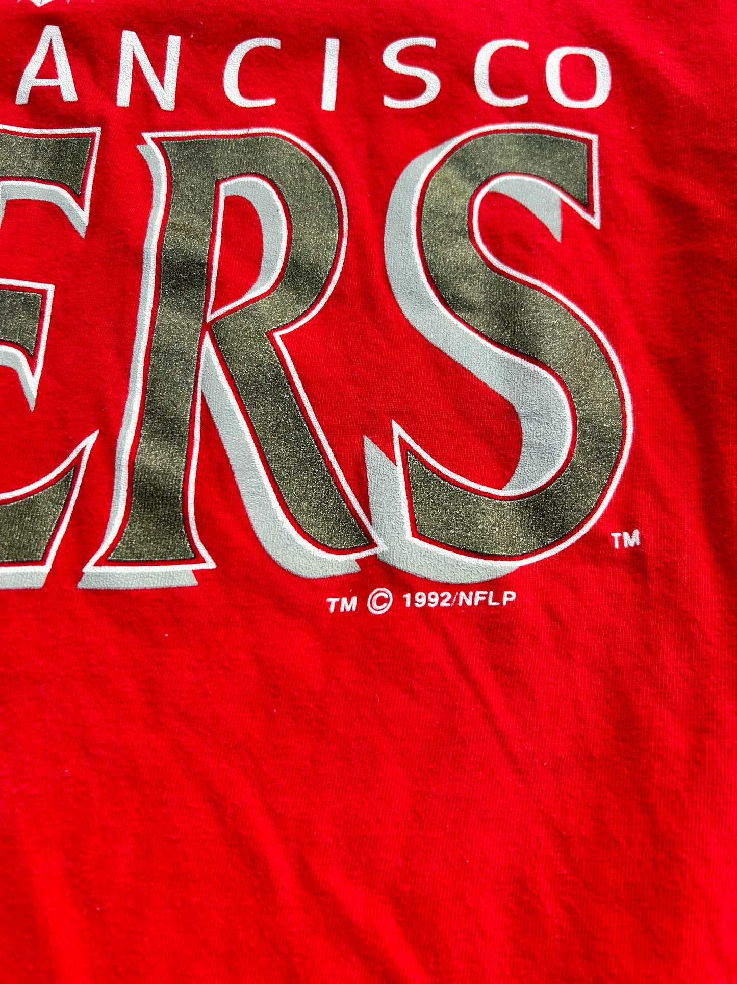 Vintage 1992 Single Stitch Logo 7 49ers Tee (XL)