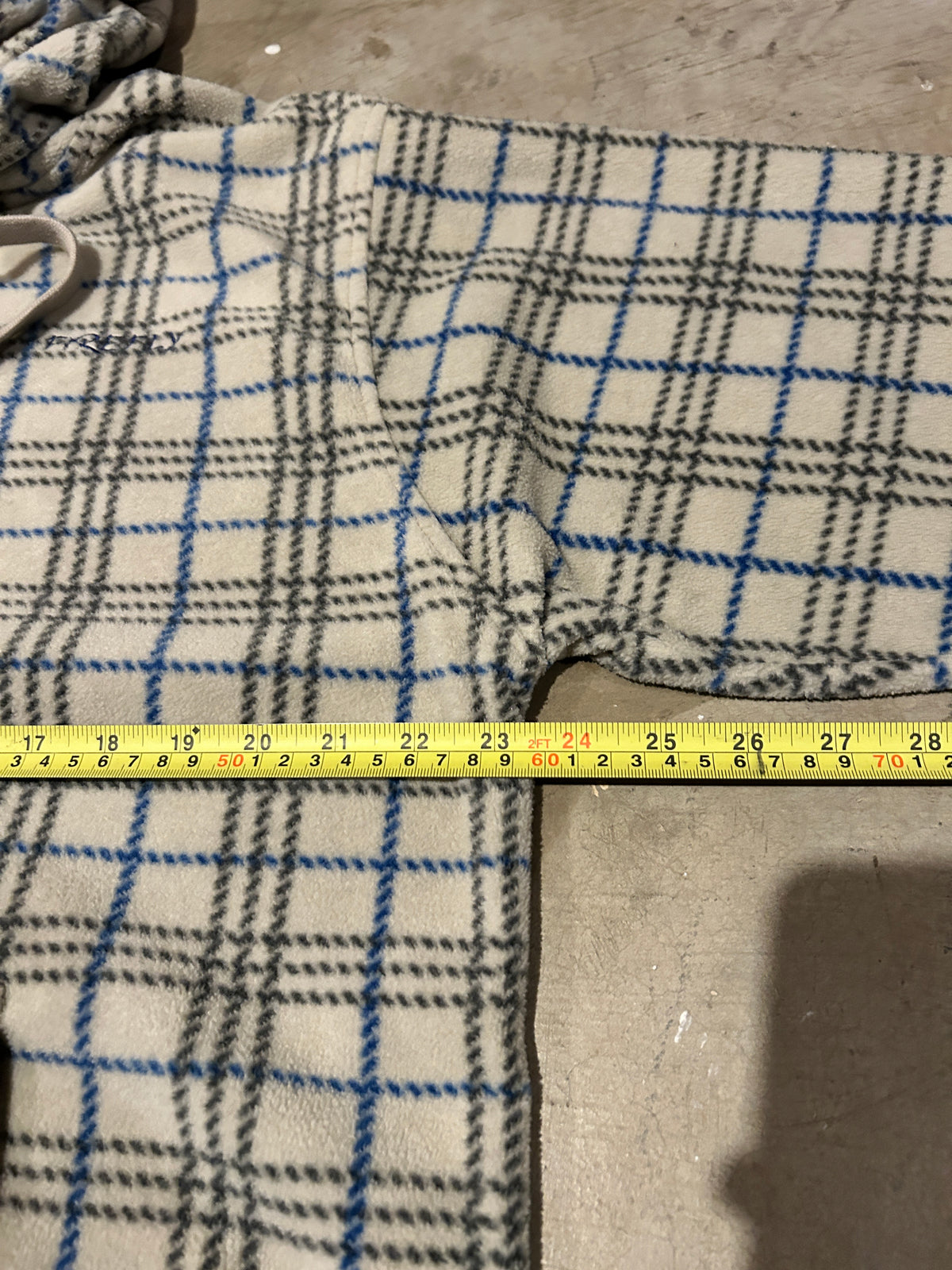 Y2K Firefly Plaid Fleece Hoodie (L)