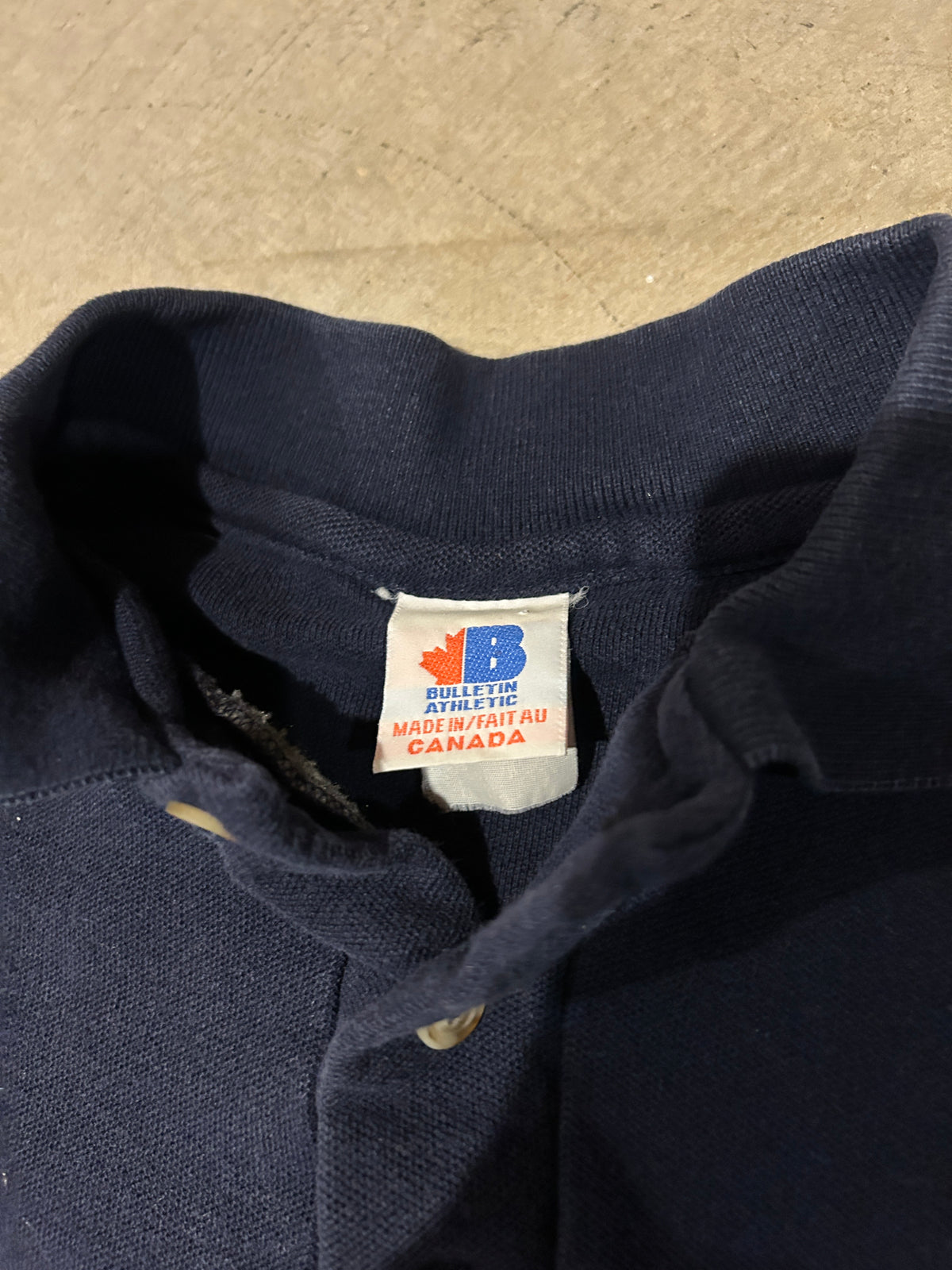 Vintage Edmonton Oilers Bulletin Athletic Polo Shirt (L)