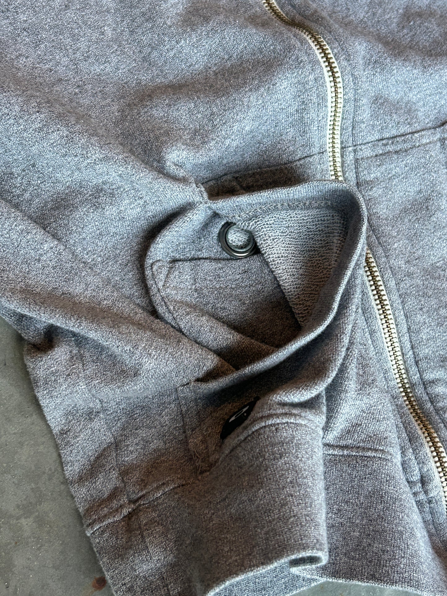 Y2K Oakley Software Heather Grey Zip Hoodie (S)