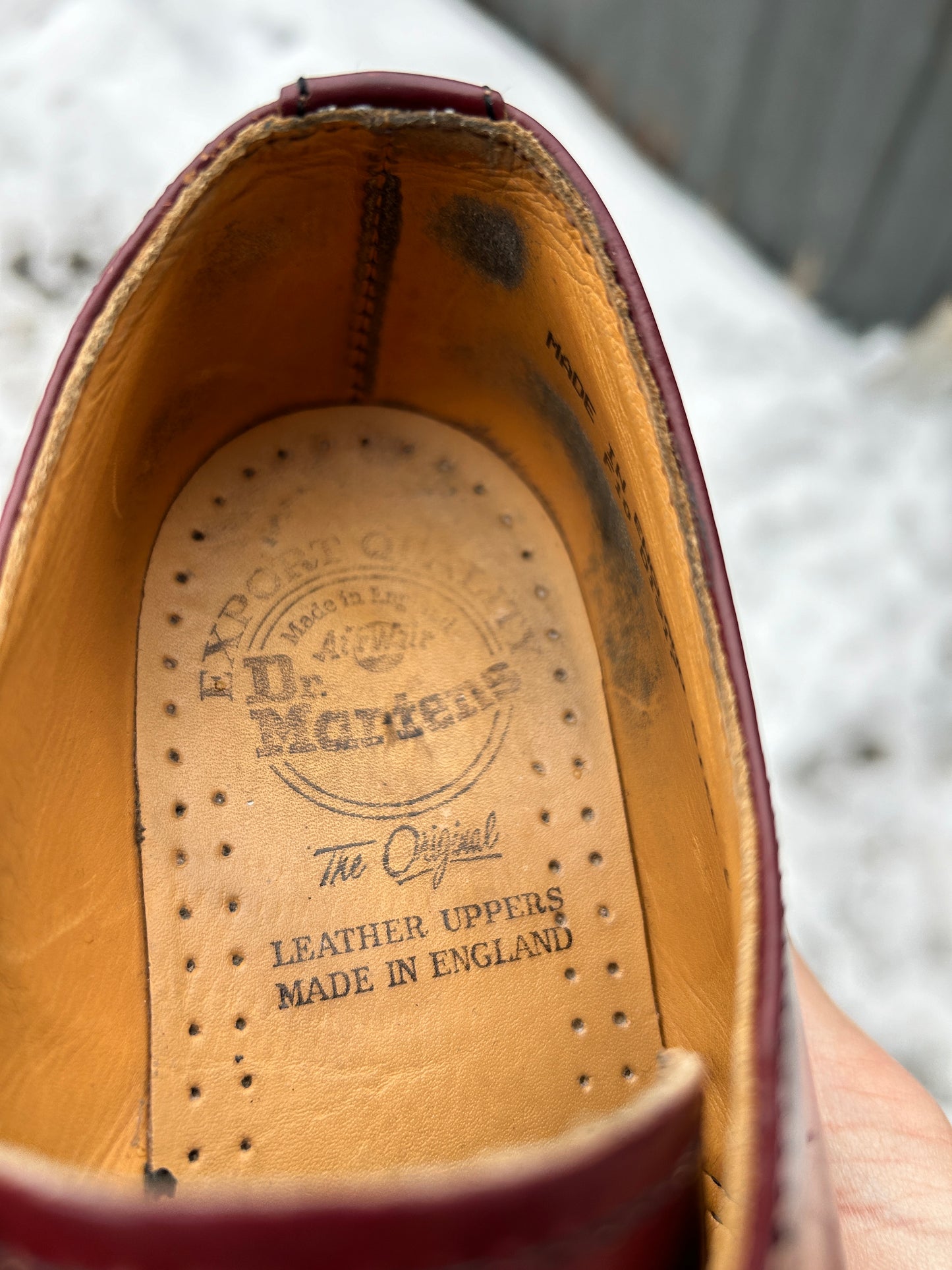 Vintage Cherry Red Low Doc Martens (5M 6.5W)