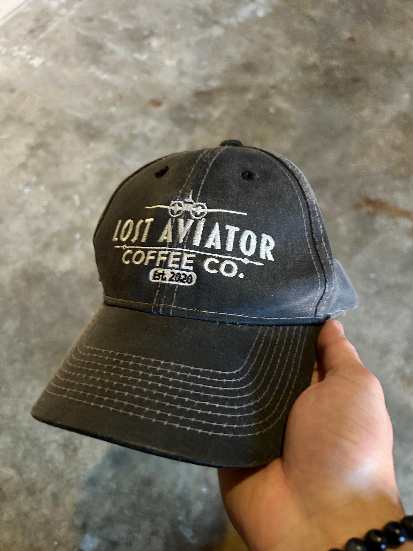 Vintage Lost Aviator Coffee Co Hat