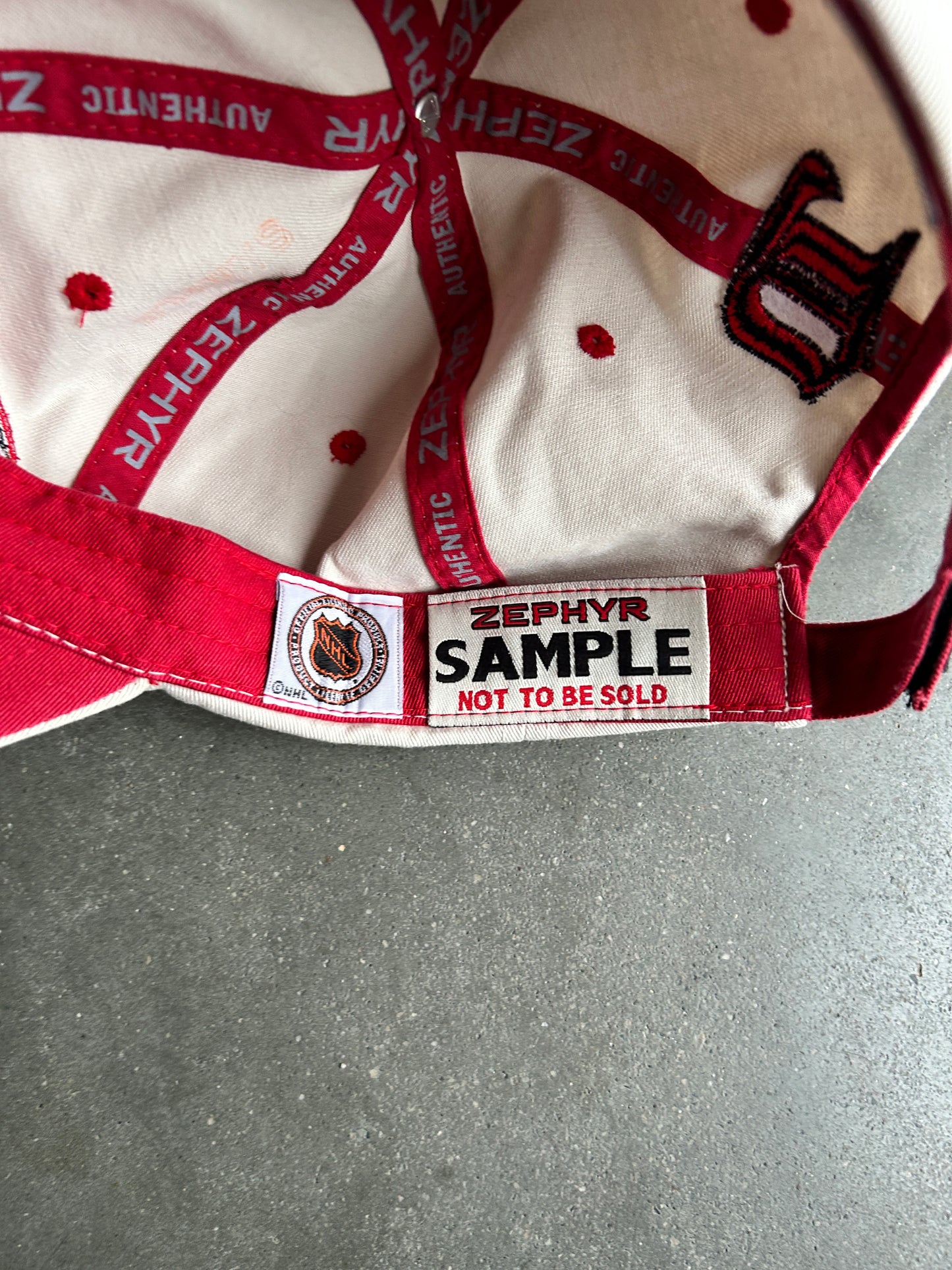 Vintage Detroit Redwings Zephyr Sample Hat