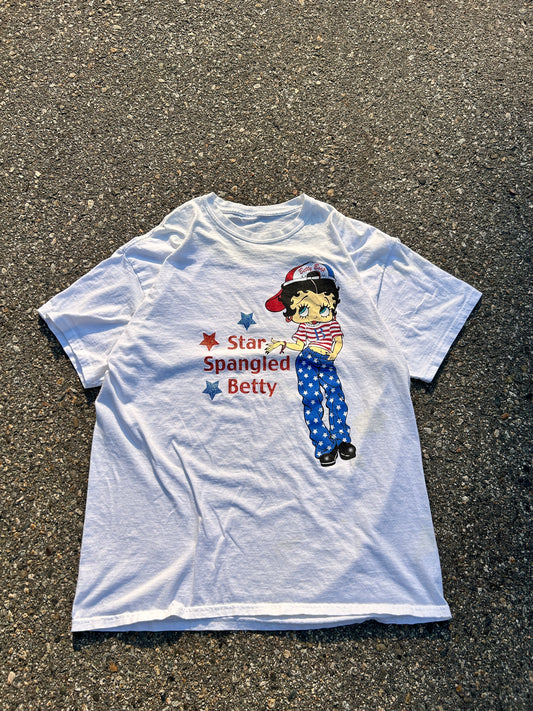 Vintage Star Spangled Betty Graphic Tee (XL)