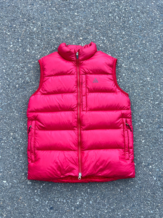 Red Nike ACG Puffer Vest (L)