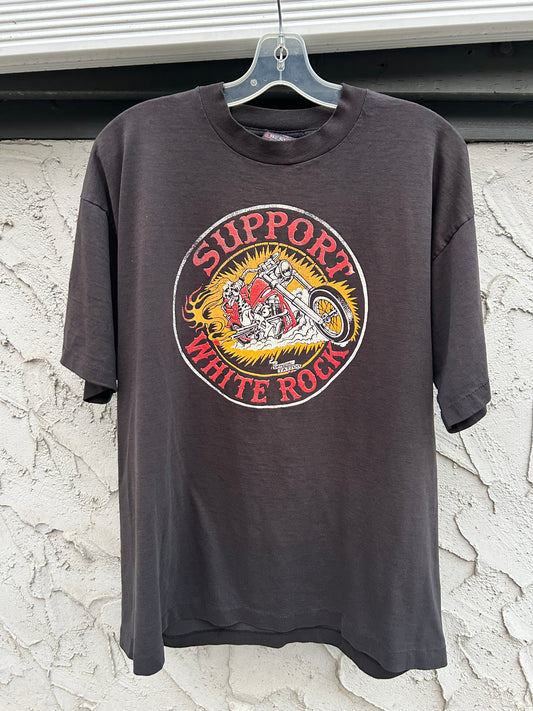 Vintage 90’s Support White Rock Biker Tee (XL)