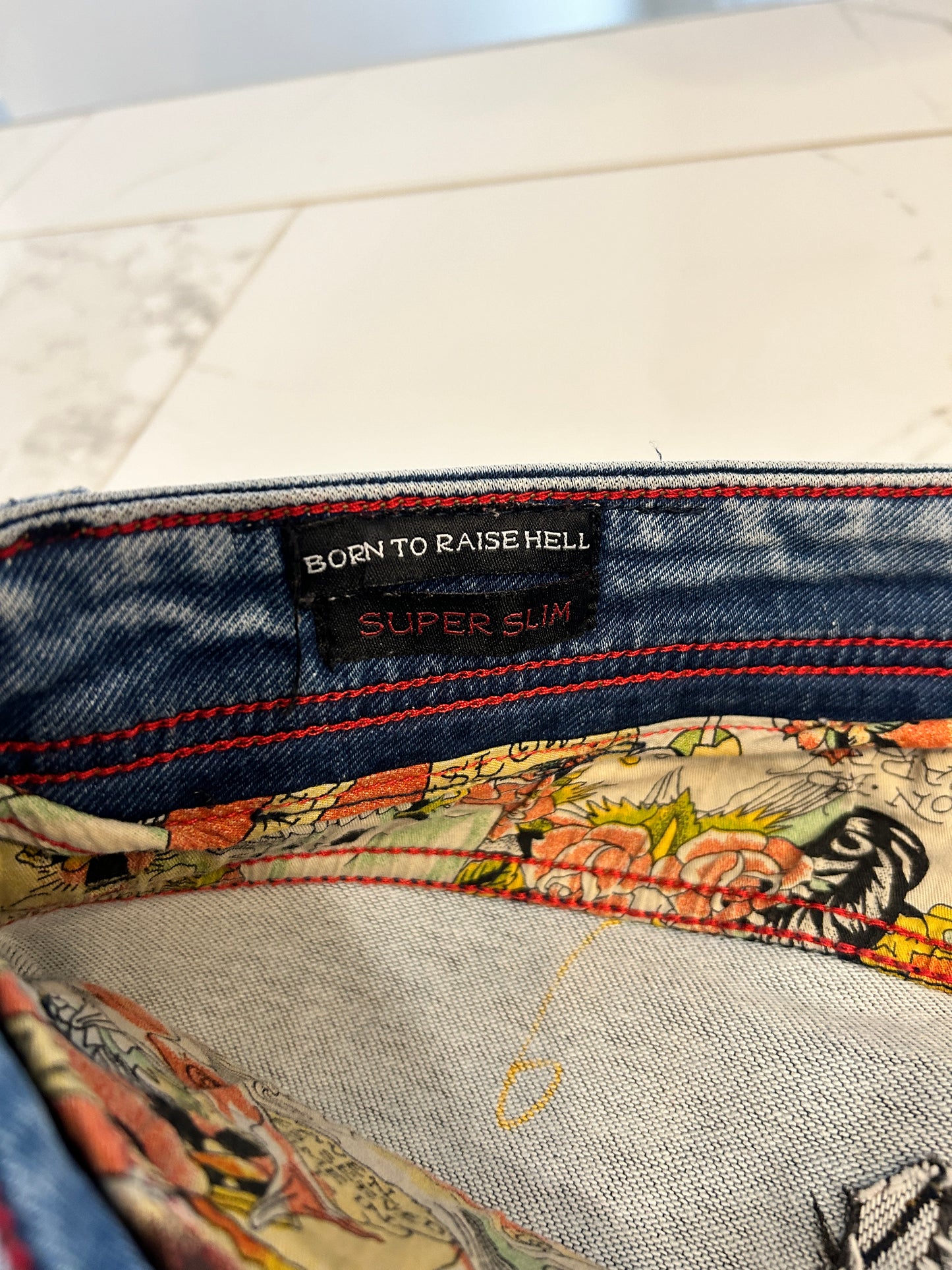 Don Ed Hardy Super Slim Jeans (36x30)