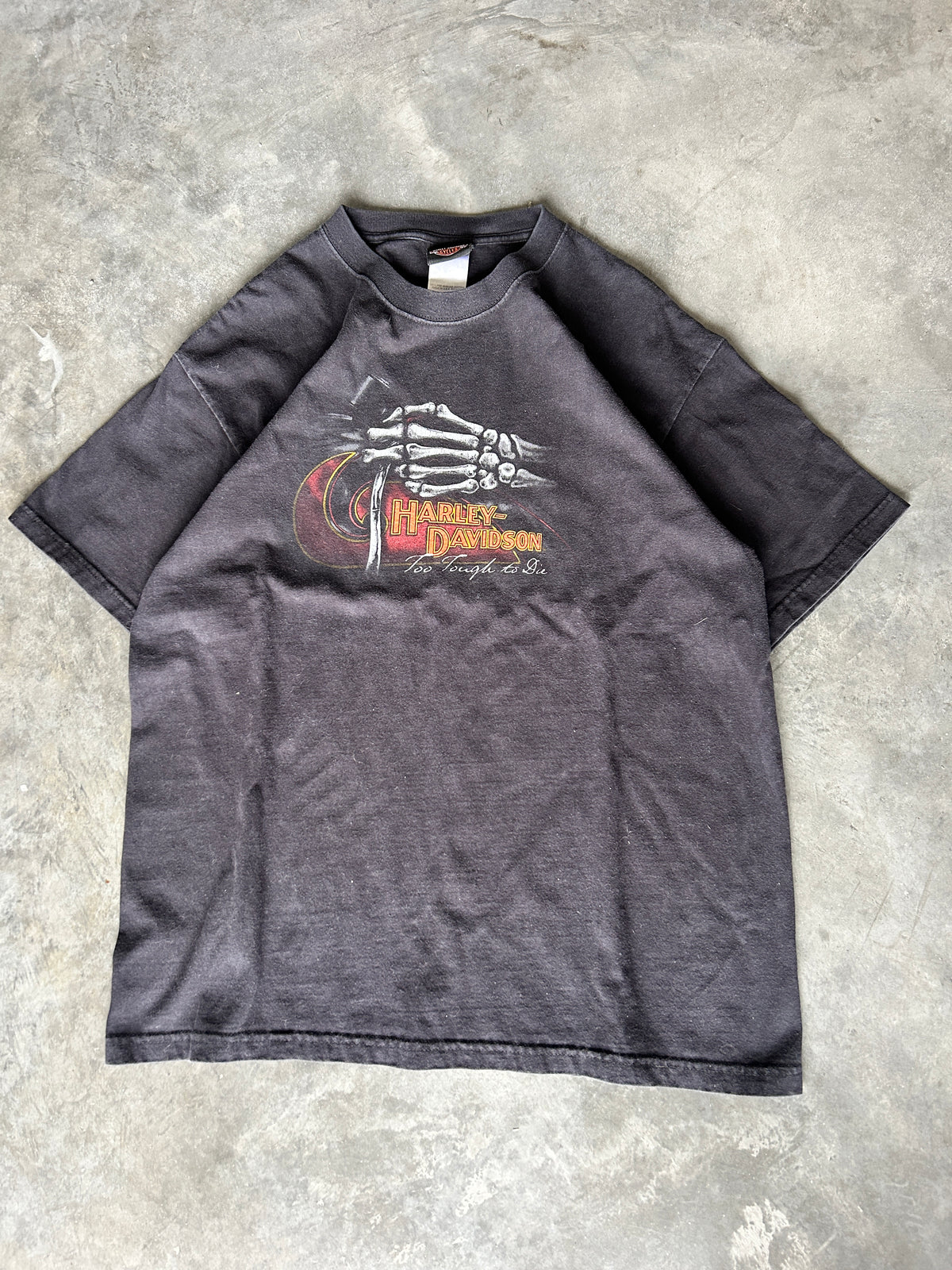 Vintage Harley Texas Skeleton Hand Tee (L)
