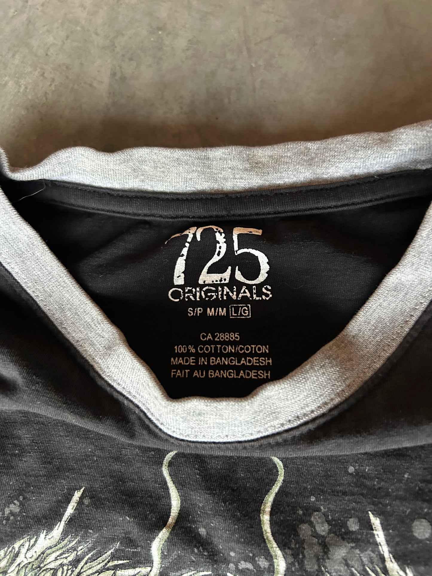 Y2K Style Dragon Ringer Tee (S)