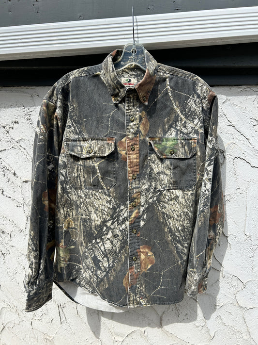 Mossy Oak Real Tree Camo Button Up (M)