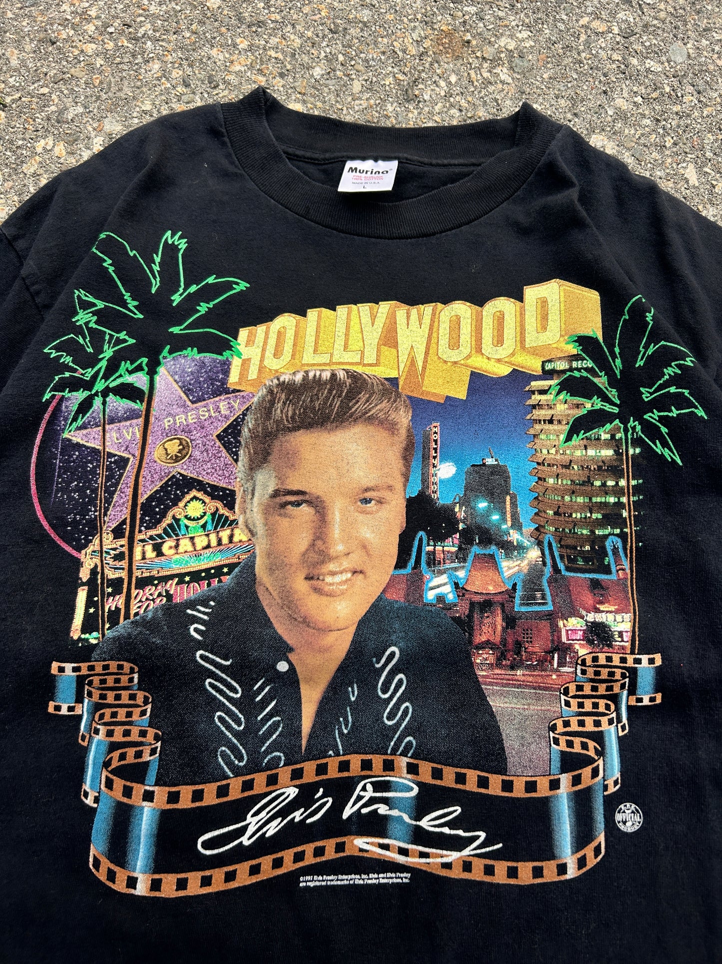 Vintage 1997 Elvis Presley Hollywood Tee (L)