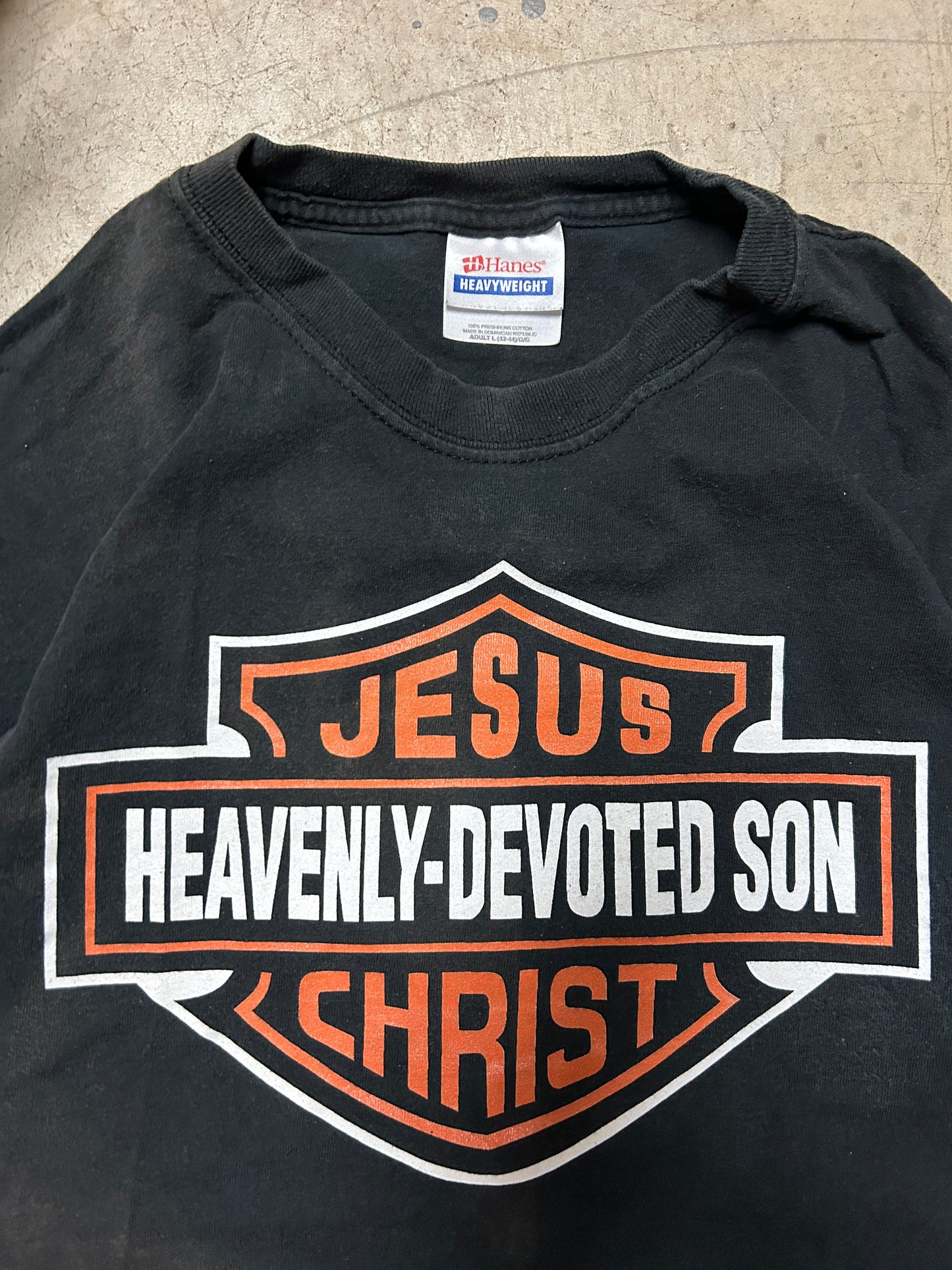 Vintage Jesus Harley Davidson Parody Tee (L)