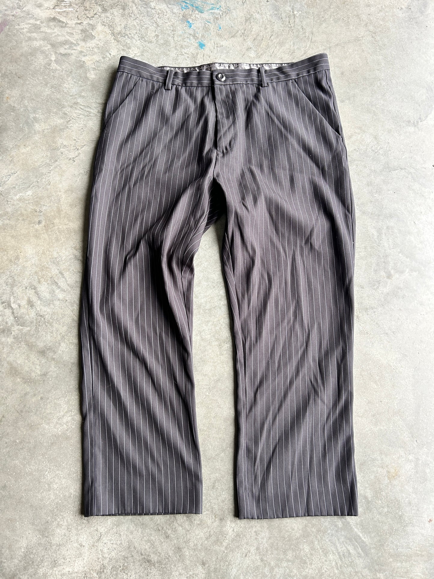 Y2K Volcom Pinstripe Dress Pants (38x30)