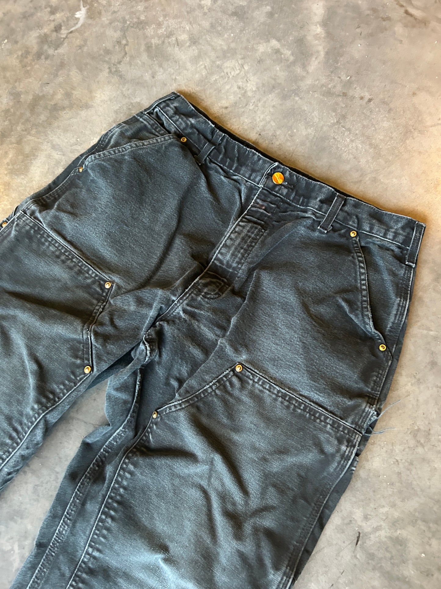 Vintage Carhartt Black Double Knee Pants (34x32)