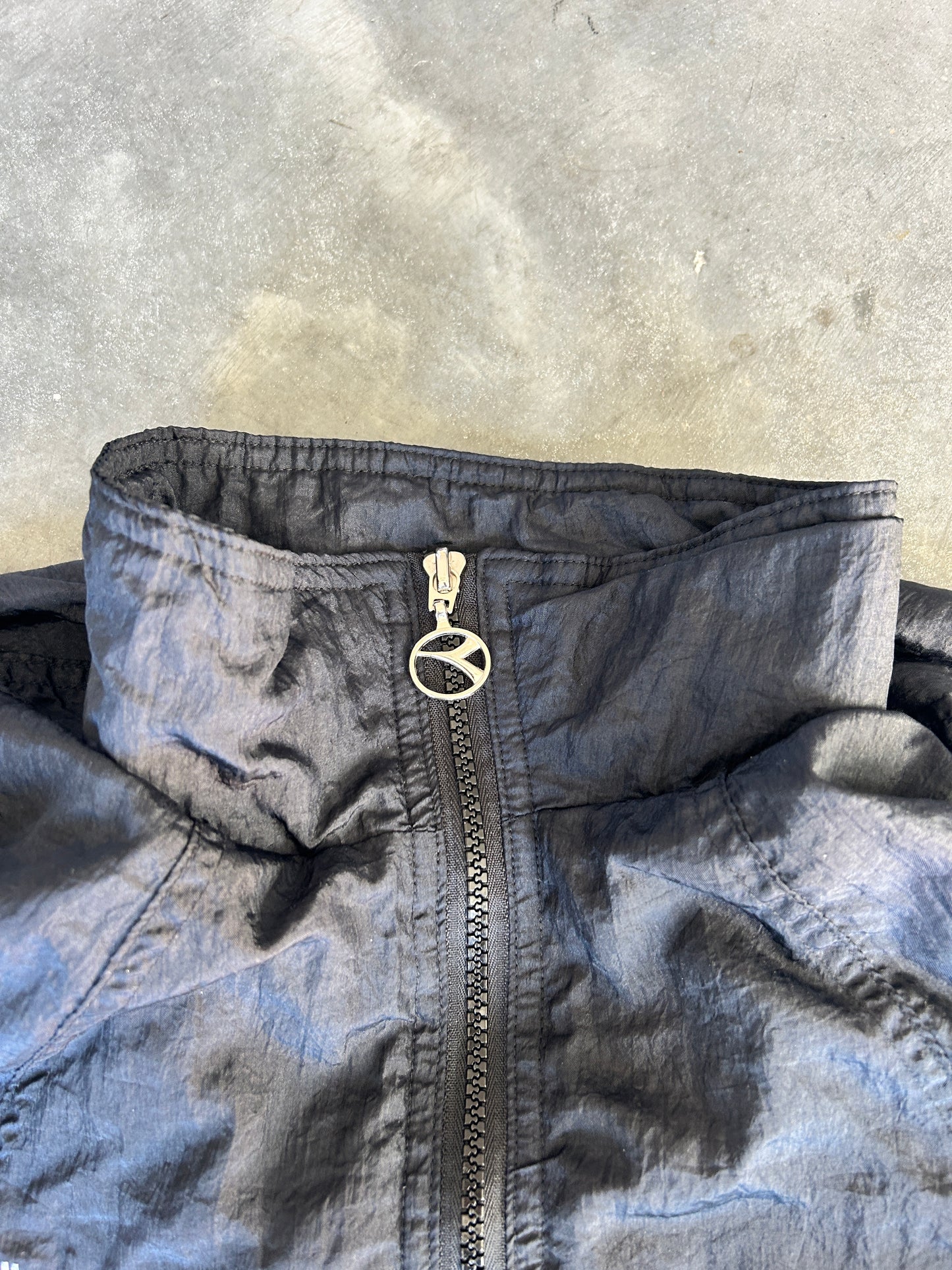 Vintage Diadora Stripe Patterned Windbreaker (L)