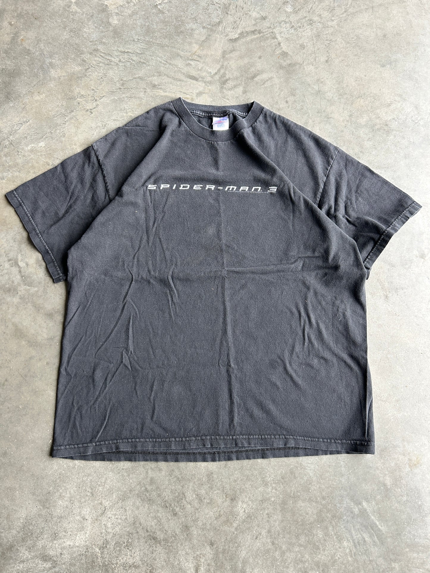Vintage 2007 Spiderman 3 Spellout Tee (XL)