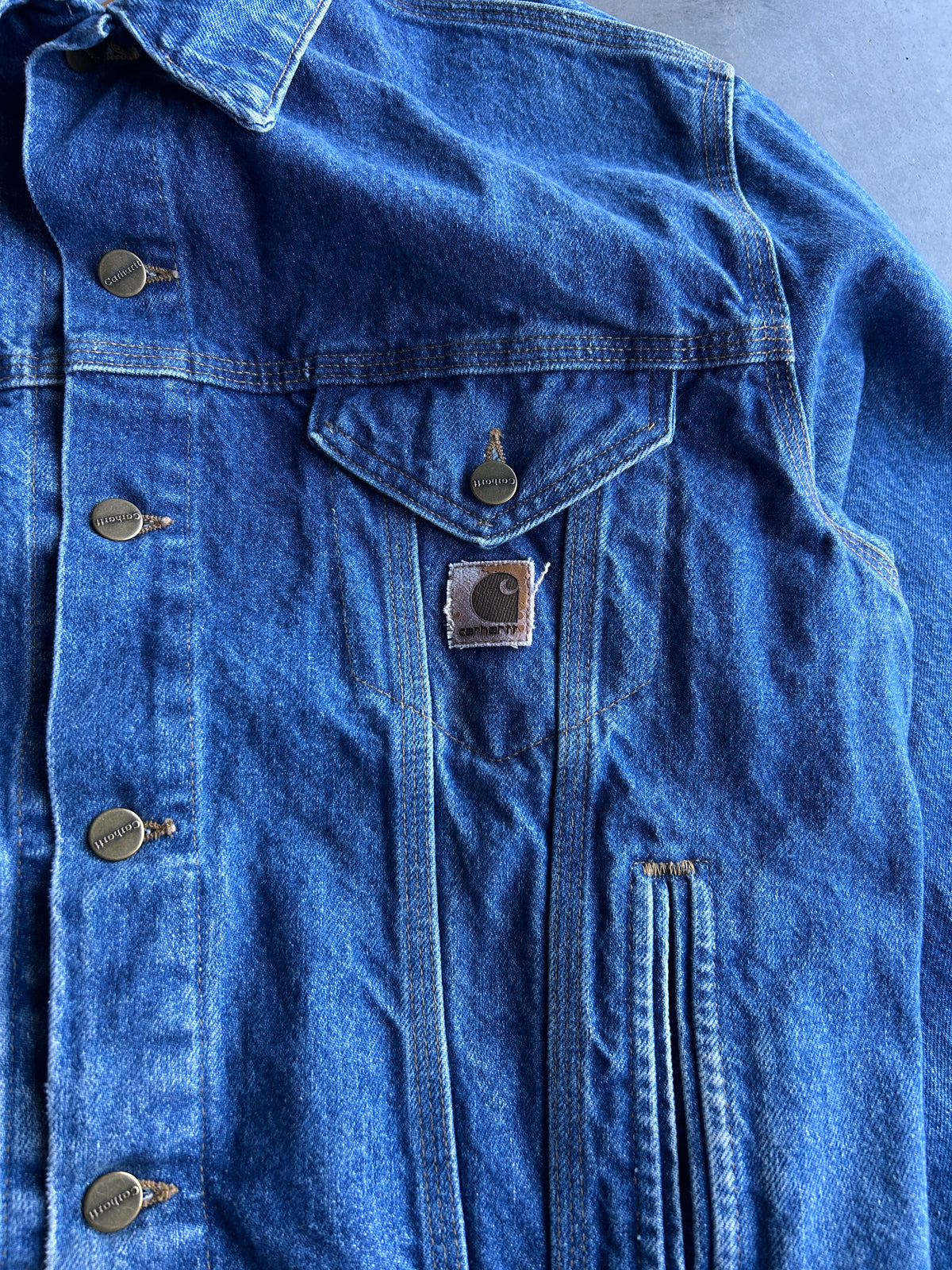 Vintage Carhartt J12 DST Denim Jacket (M)