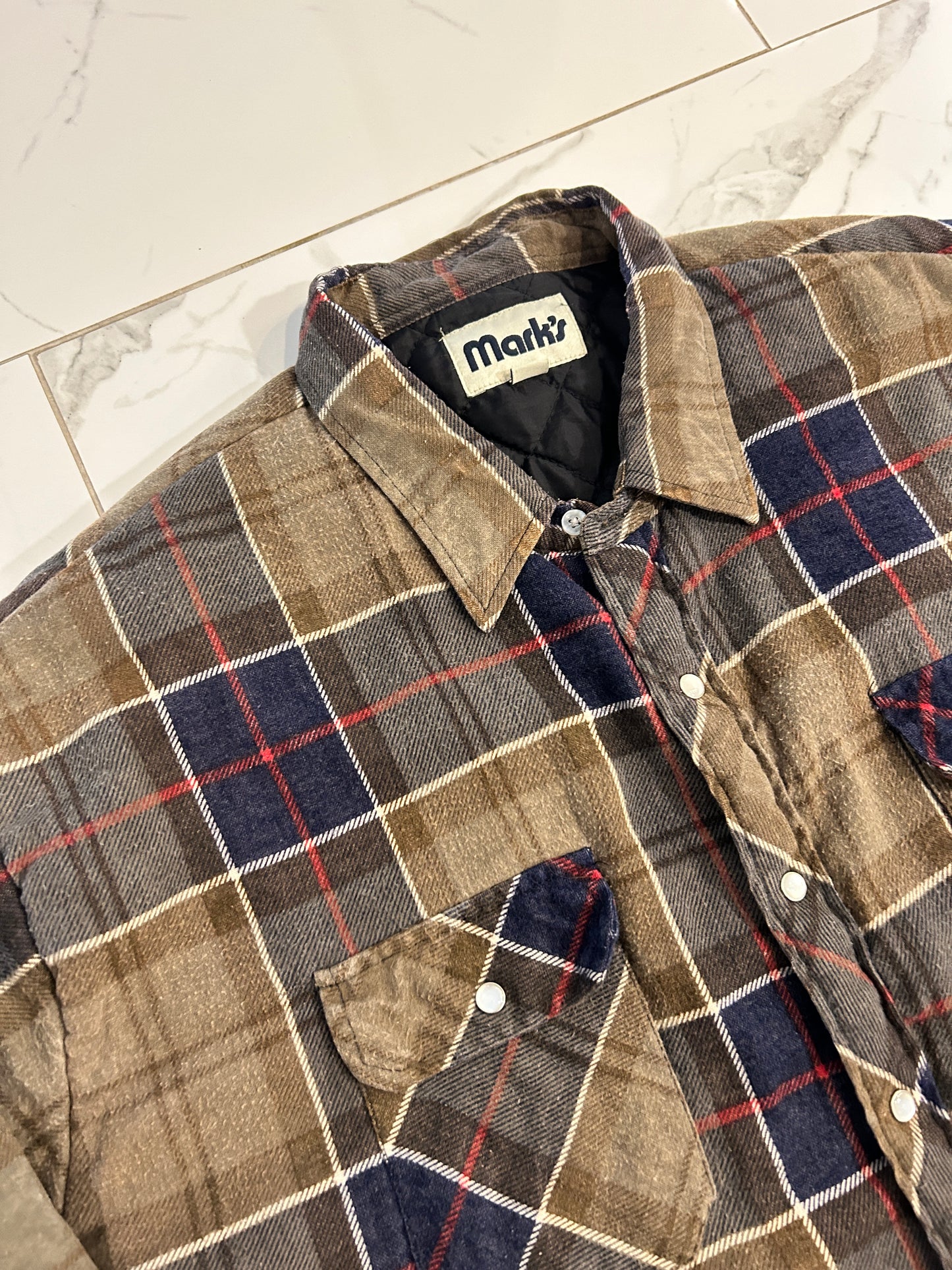 Marks Work Quilt Lined Snap Flannel (2XL)