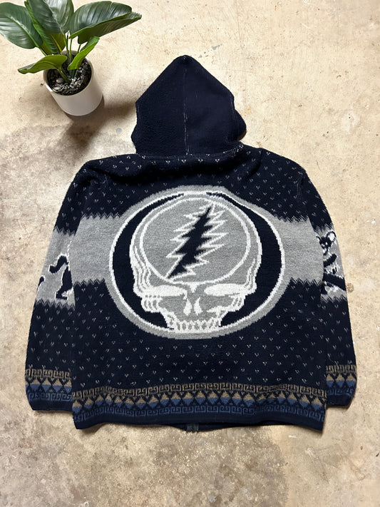 Vintage Alpaca Wool Grateful Dead Zip Jacket (2XL)