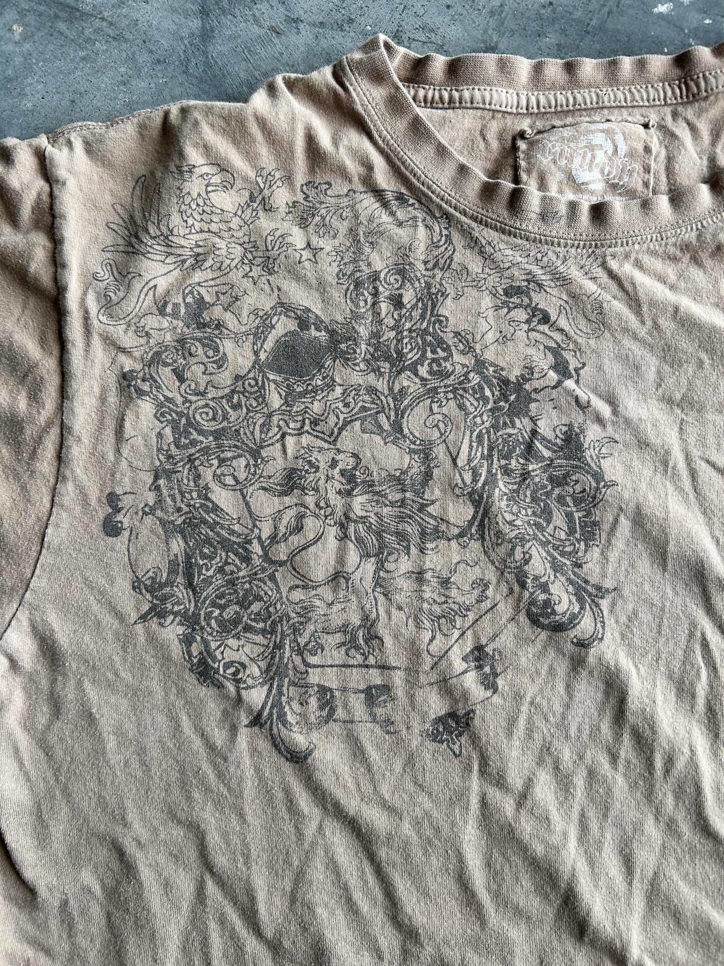 Y2K Beige Randy Tee (M)