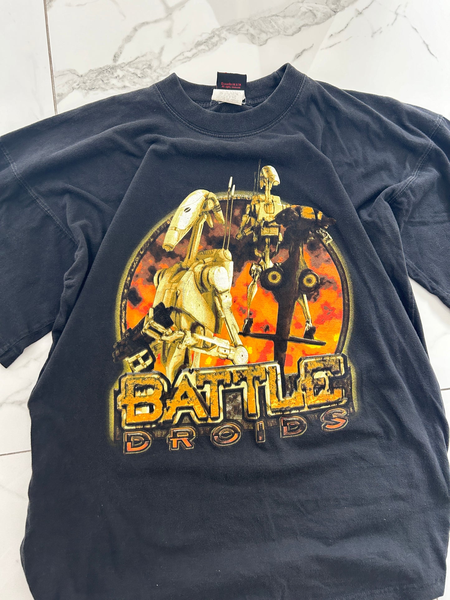 Vintage Star Wars Battle Droids Tee (XL)