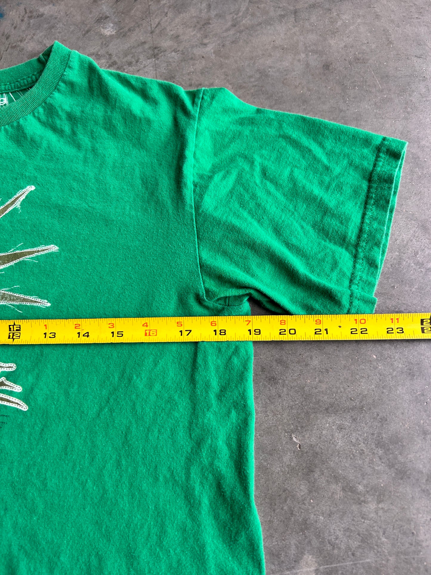 Y2K Billabong Green Statue of Liberty Tee (M)