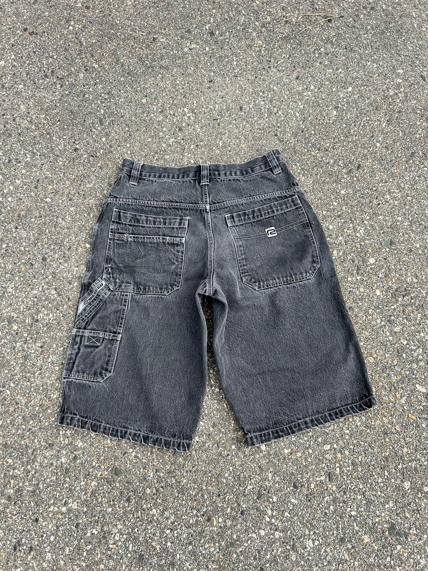 Y2K R2 Baggy Black Carpenter Jorts (32W)