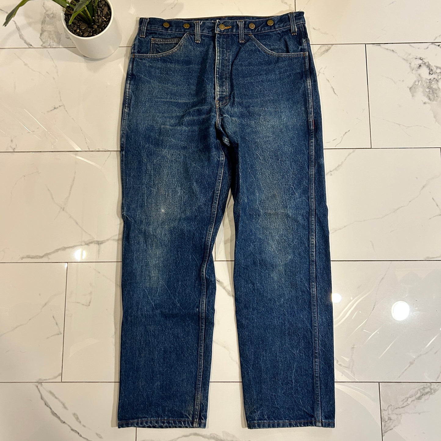 Dark Wash Big B Carpenter Jeans (38x32)