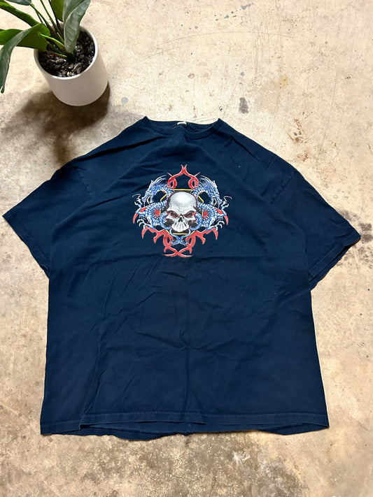 Y2K Dragon Skull Tee (XL)