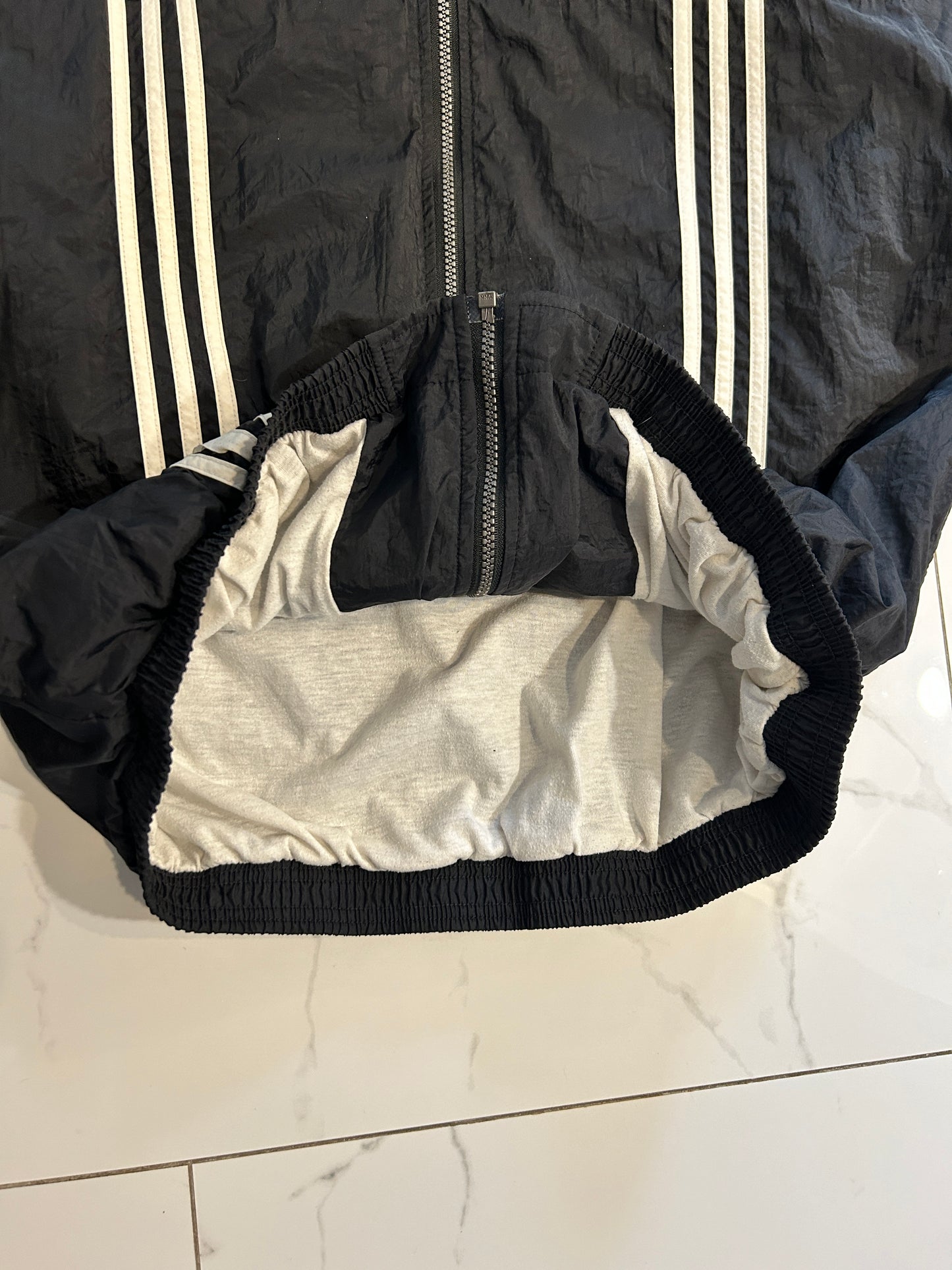 Vintage Black Adidas Windbreaker (L)