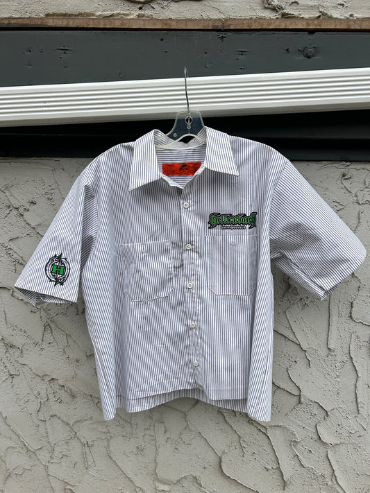 Vintage Hellanbach Striped Workwear Button Up (L)
