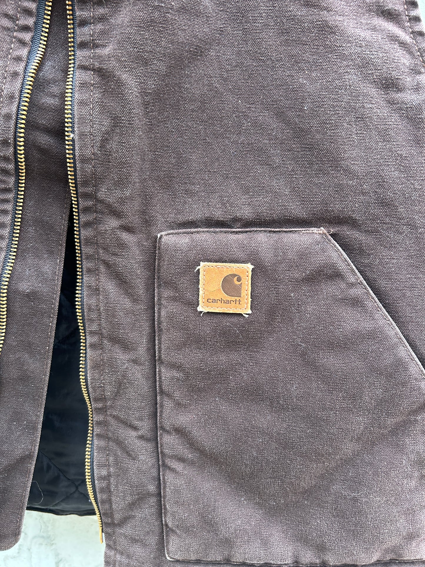 Brown Carhartt Canvas Vest (XL)