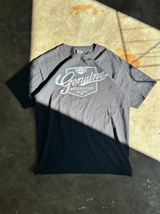 Vintage Harley Metallic Logo Tee (L)