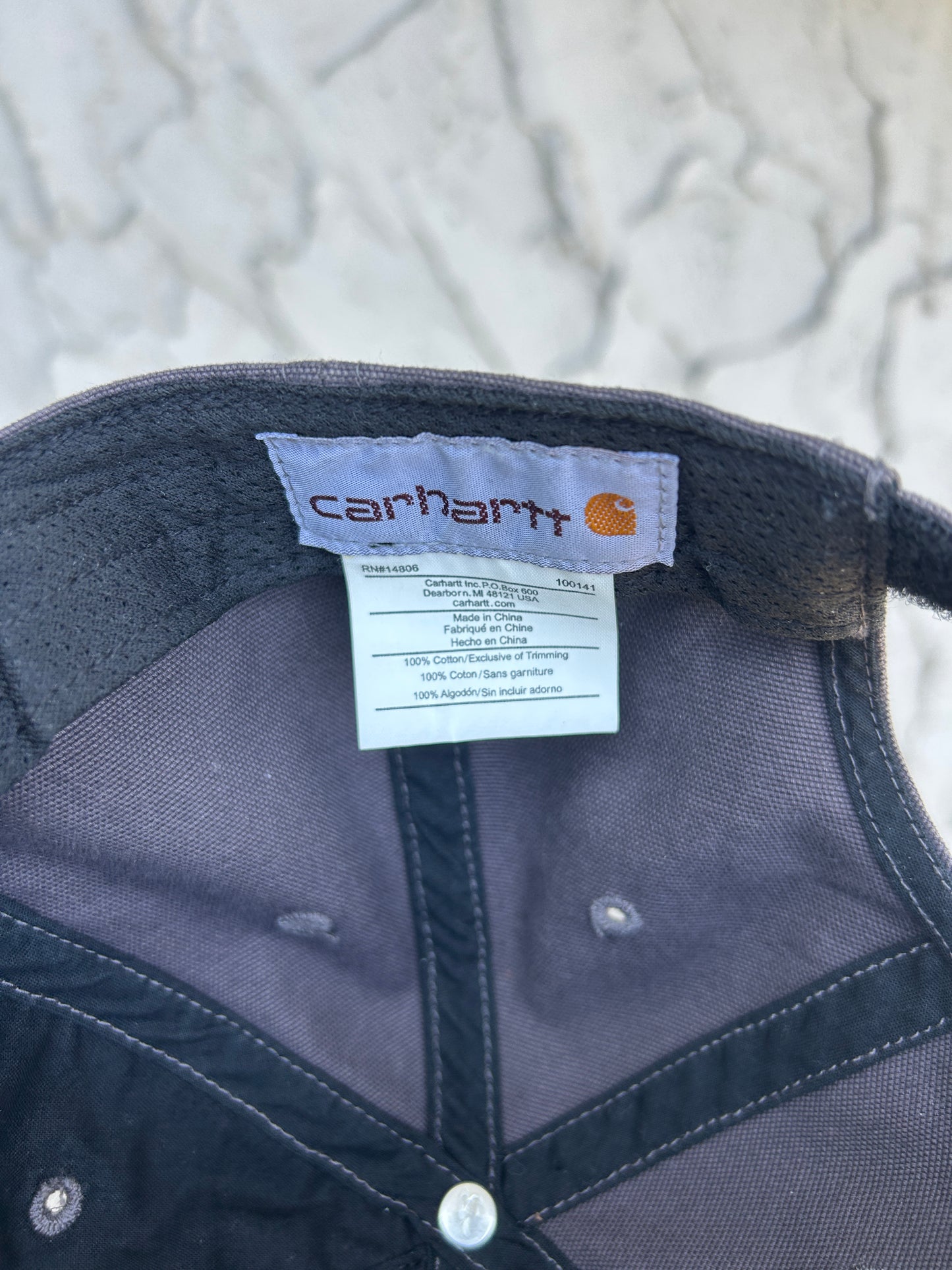 Grey Carhartt Velcro-Back Hat