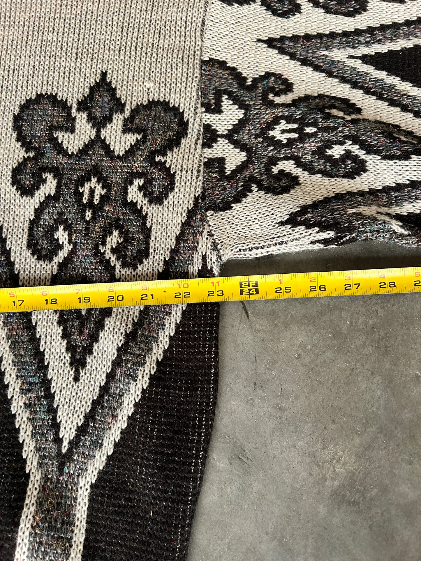 Vintage Asphalt Wool Blend Knit Sweater (L)