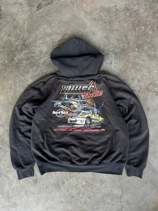 2009 Hard Rock Miller Industries Semi Truck Hoodie (L)