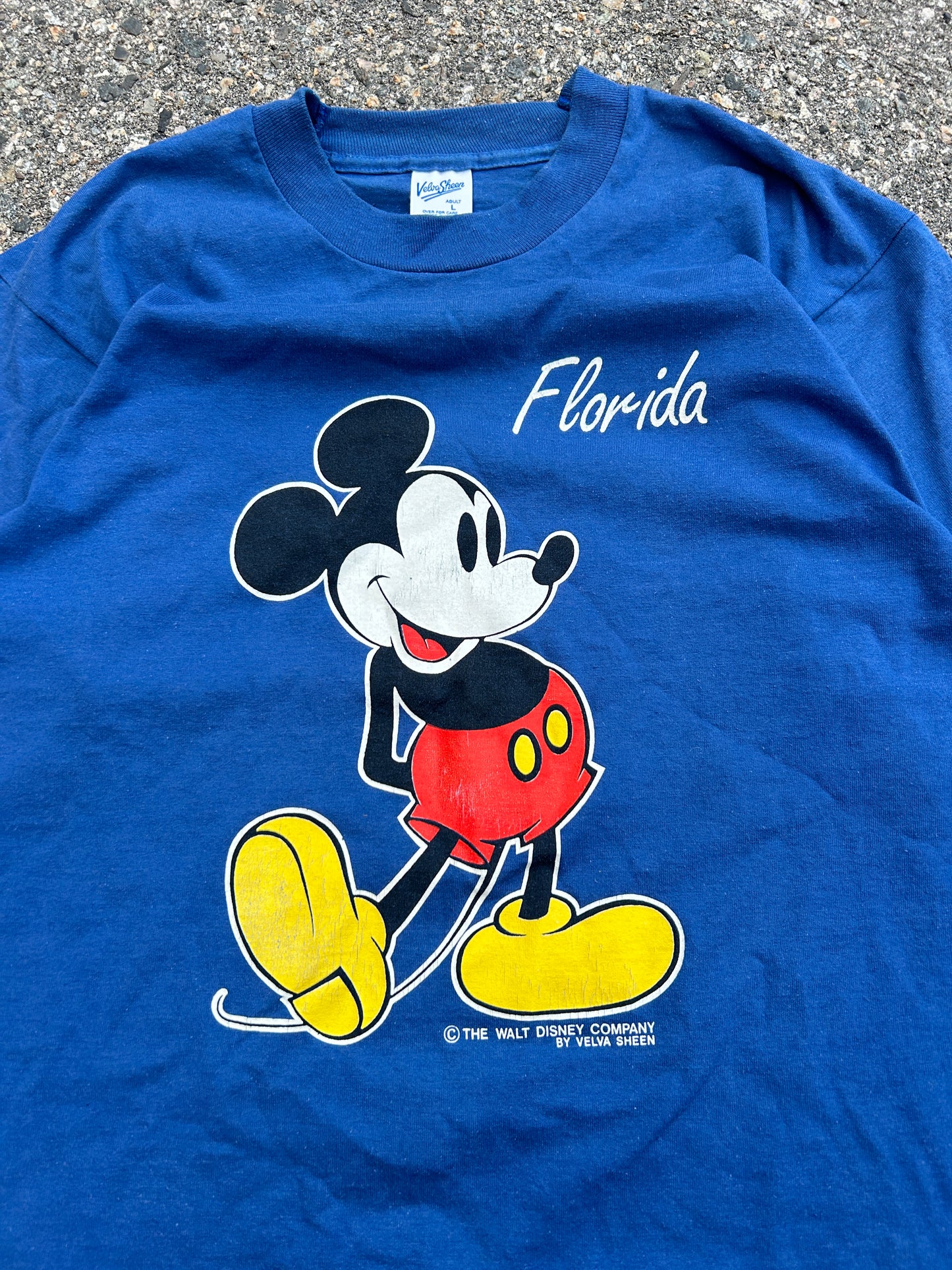 Vintage Single Stitch Mickey Mouse Florida Tee (L)