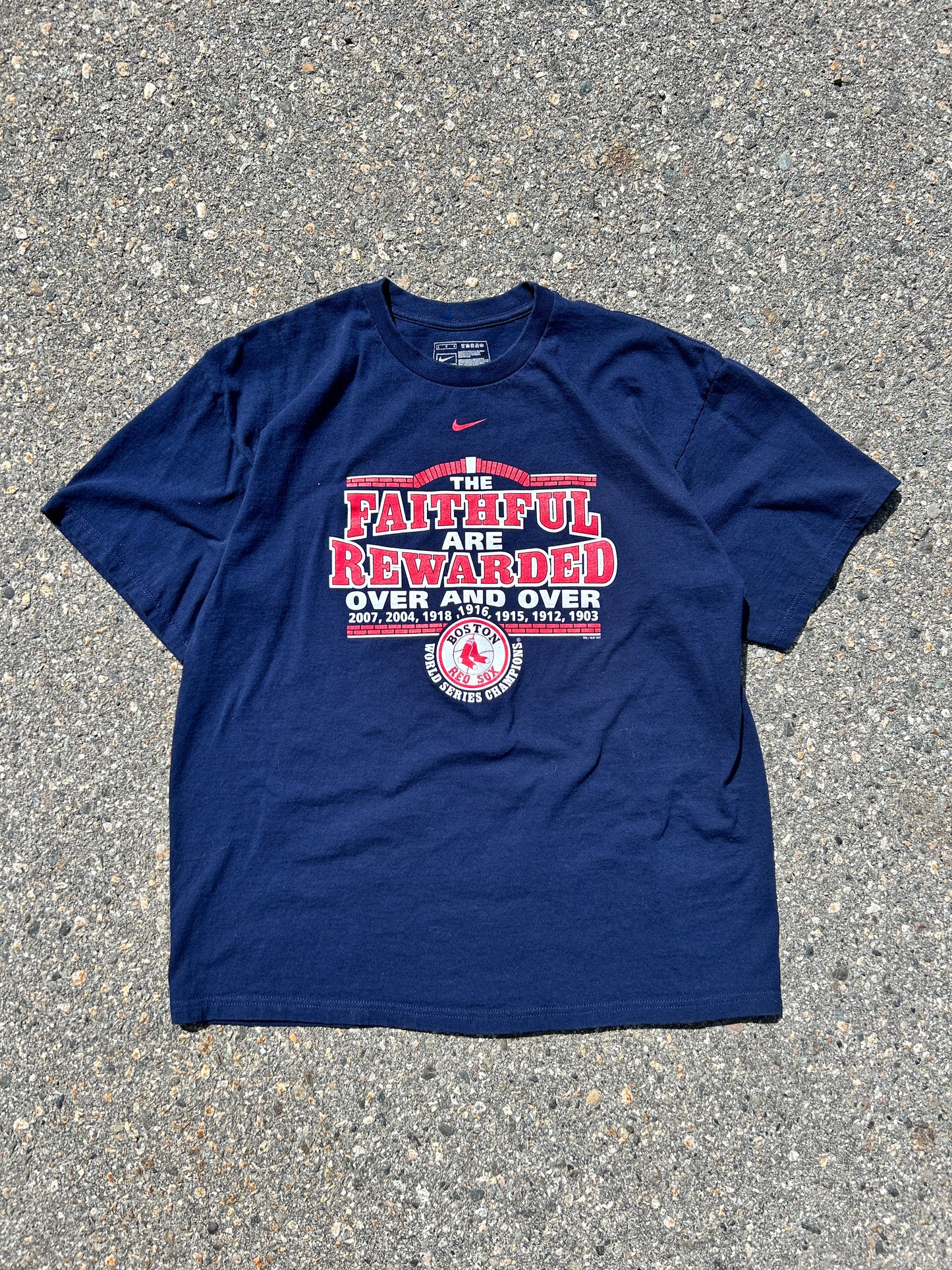 2007 Center Check Boston Red Sox Tee (L)