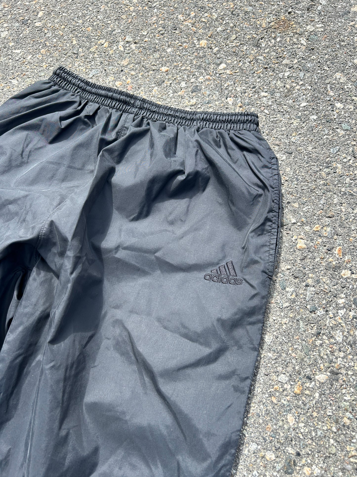 Vintage Blackout Adidas Track Pants (M)