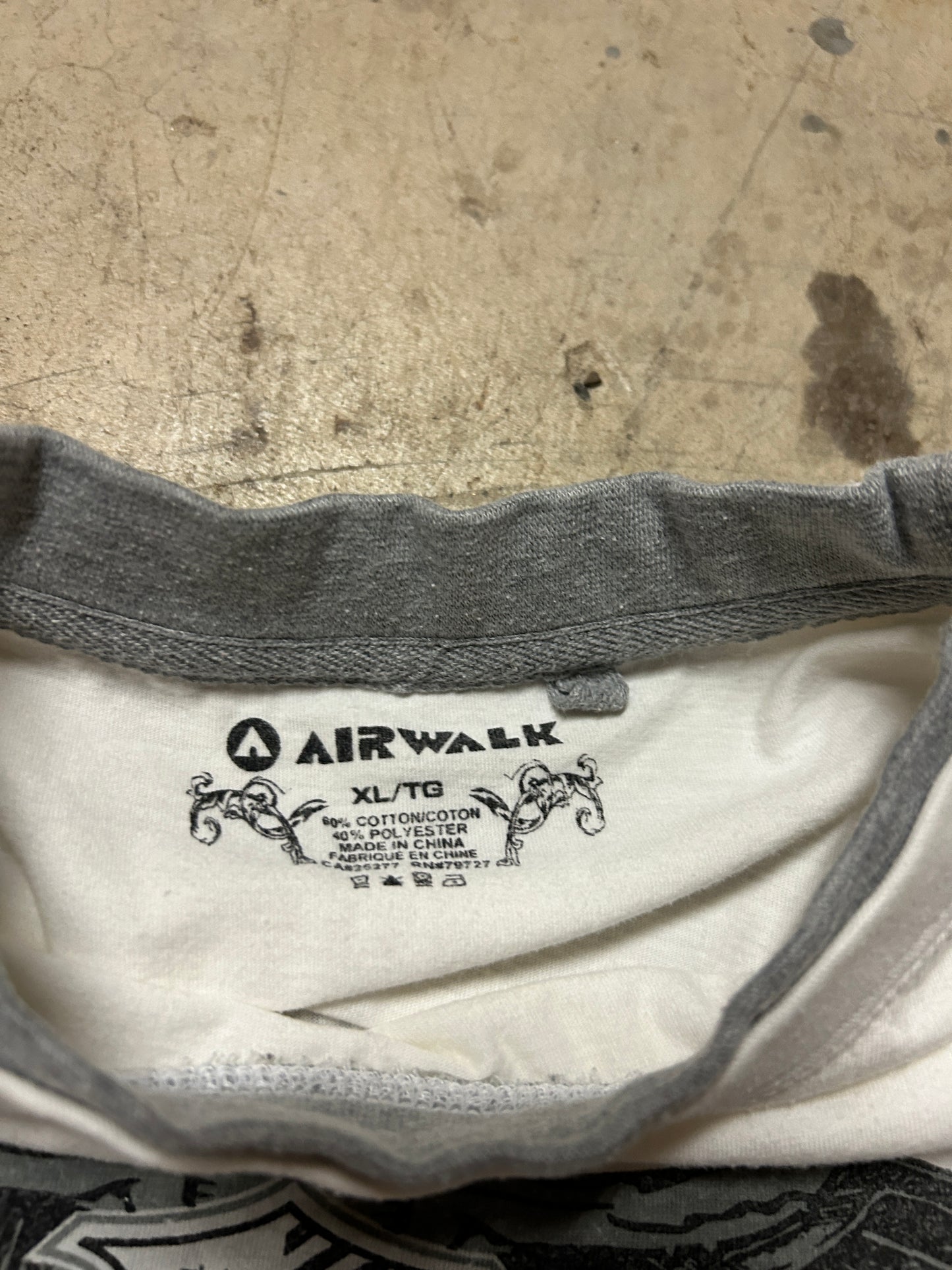 Y2K Airwalk Waffle Sleeved Shirt (XL)